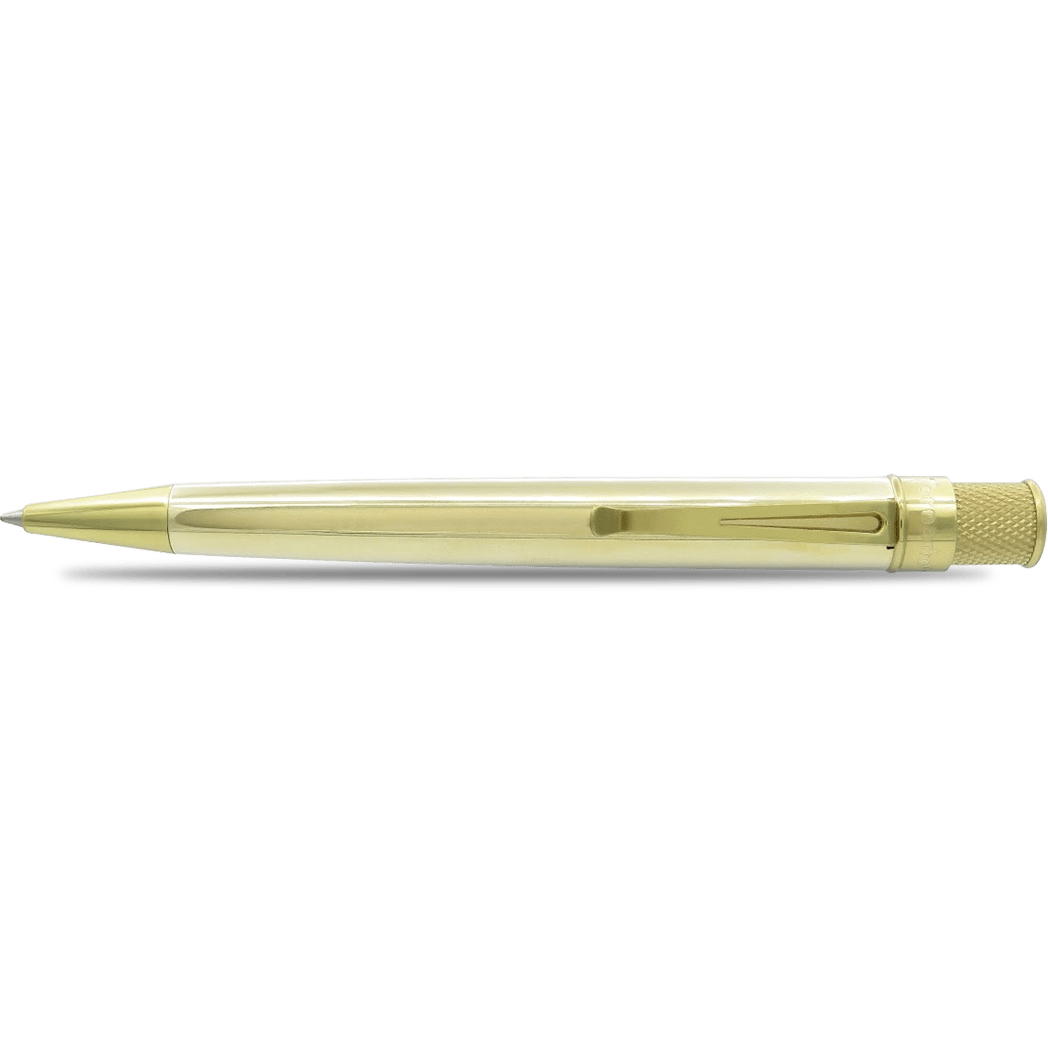 Retro 51 Tornado Rollerball Pen - Vintage Metalsmith - Raw Brass - Pen Boutique Ltd