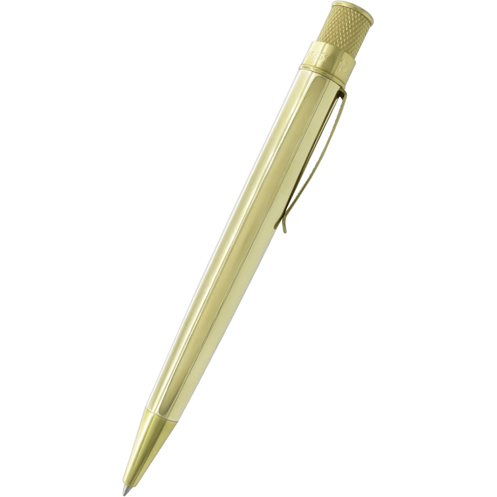 Retro 51 Tornado Rollerball Pen - Vintage Metalsmith - Raw Brass - Pen Boutique Ltd