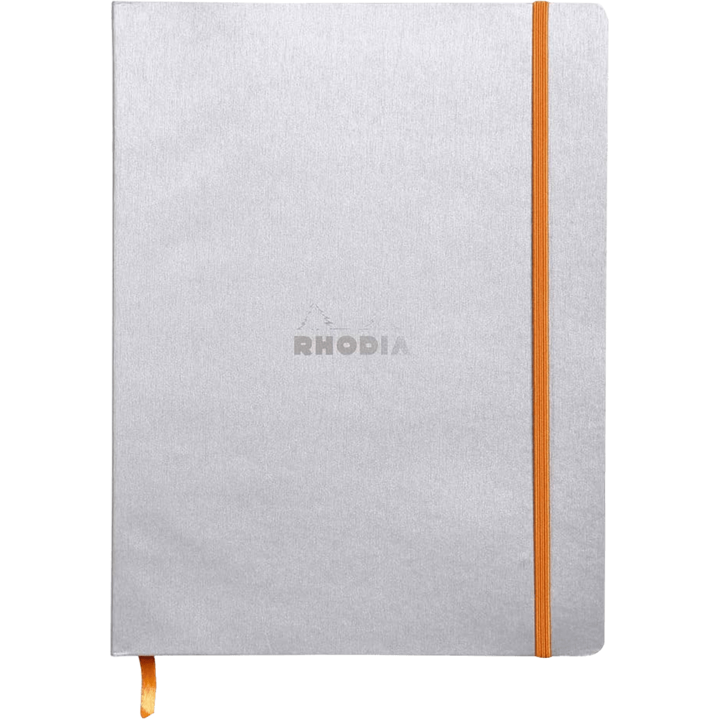 Rhodia Rhodiarama Notebook - Soft Cover - Silver - Lined - Pen Boutique Ltd