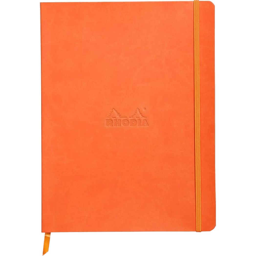 Rhodia Rhodiarama Notebook - Soft Cover - Tangerine - Dot Grid - Pen Boutique Ltd