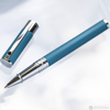 S T Dupont D - Initial Rollerball Pen - Shark Blue - Pen Boutique Ltd