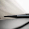 S T Dupont Defi Ballpoint Pen - Matte Black - Steel Trim - Pen Boutique Ltd