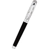S T Dupont Fire Lines Fountain Pen - Palladium - Black-Pen Boutique Ltd