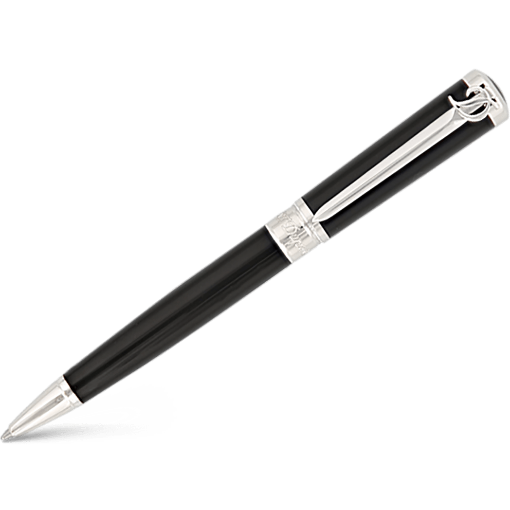 S T Dupont Line D Ballpoint Pen - Sword - Palladium Trim - Pen Boutique Ltd