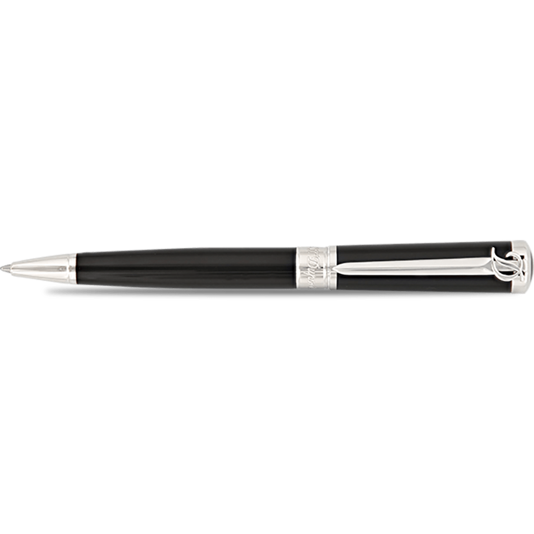 S T Dupont Line D Ballpoint Pen - Sword - Palladium Trim - Pen Boutique Ltd