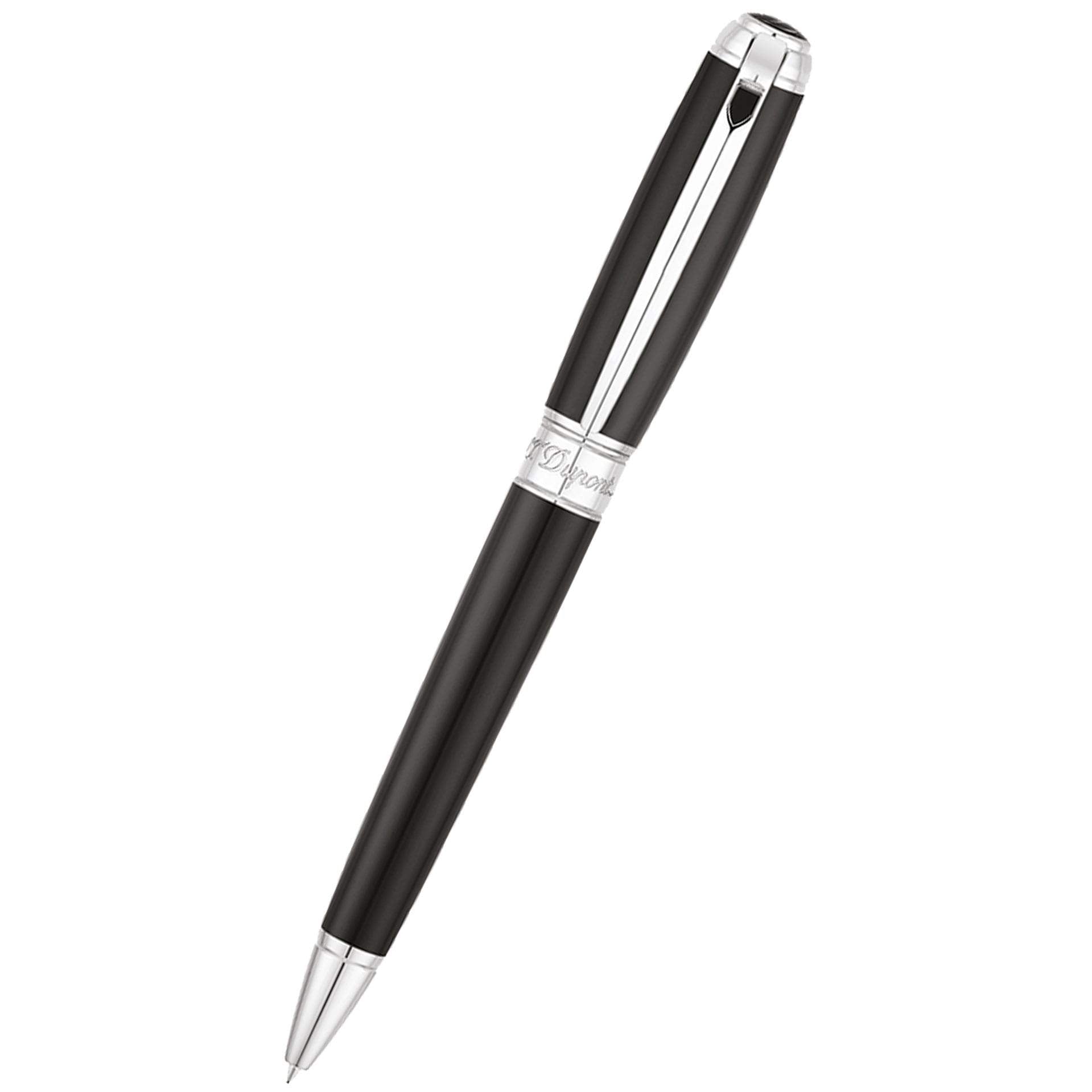 S T Dupont Line D Mechanical Pencil - Black - Palladium Trim-Pen Boutique Ltd