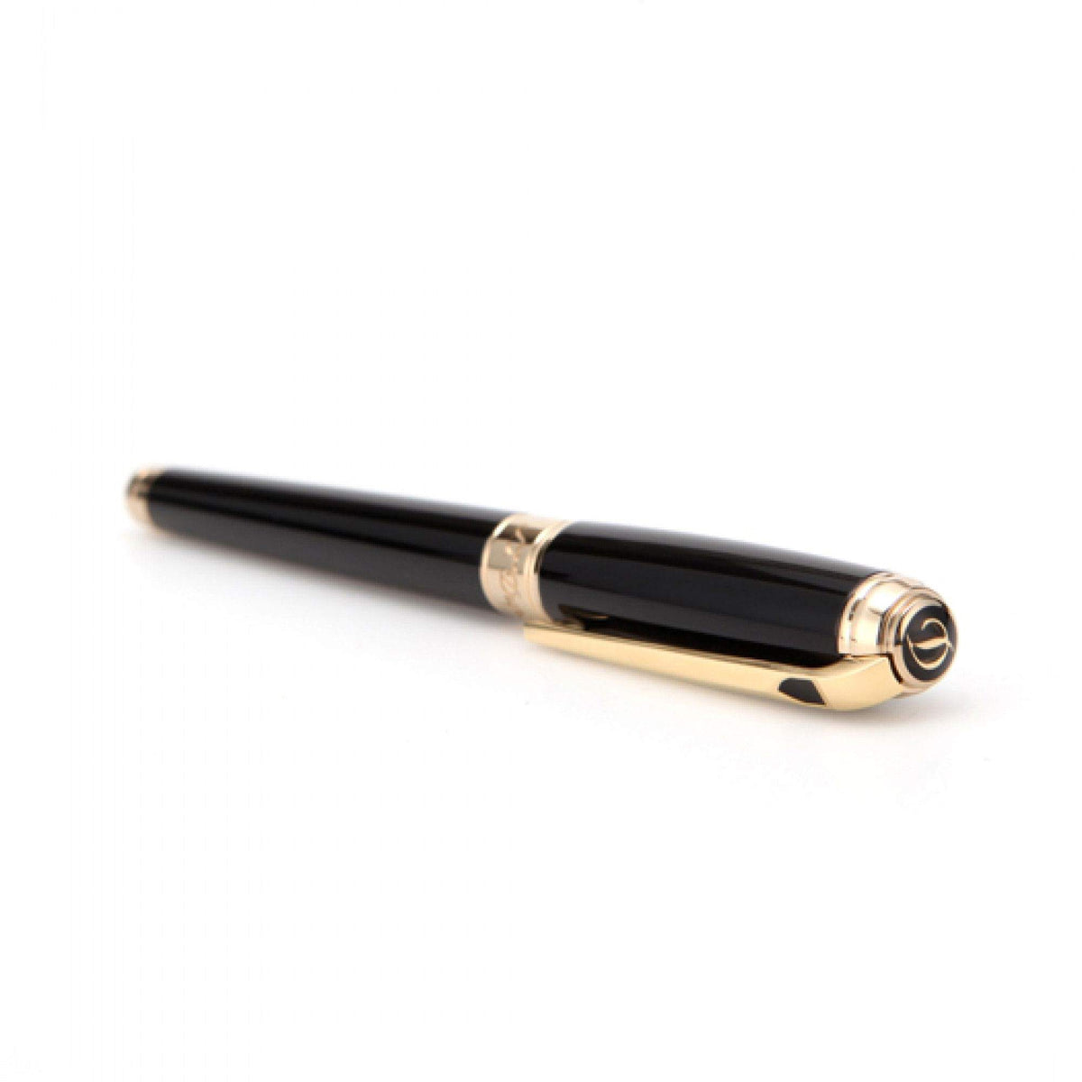 S T Dupont Line D Rollerball Pen - Gold - Black - Pen Boutique Ltd
