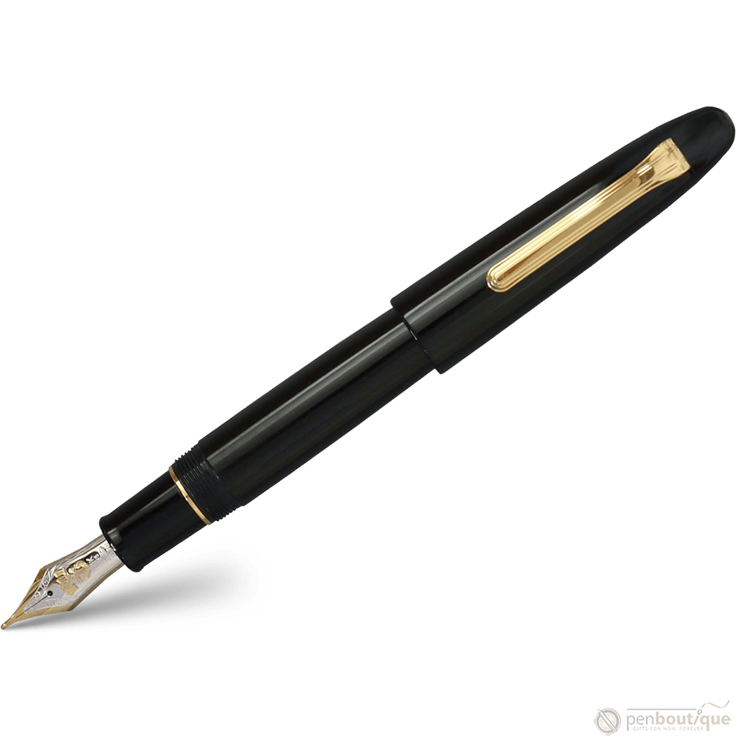 Sailor 1911 Fountain Pen - King of Pen - Black Ebonite - Naginata Togi nib. - Pen Boutique Ltd