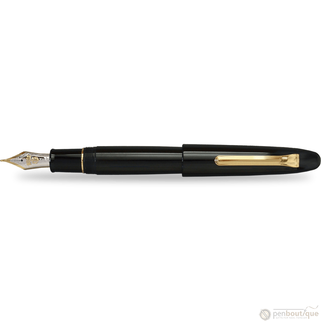 Sailor 1911 Fountain Pen - King of Pen - Black Ebonite - Naginata Togi nib. - Pen Boutique Ltd
