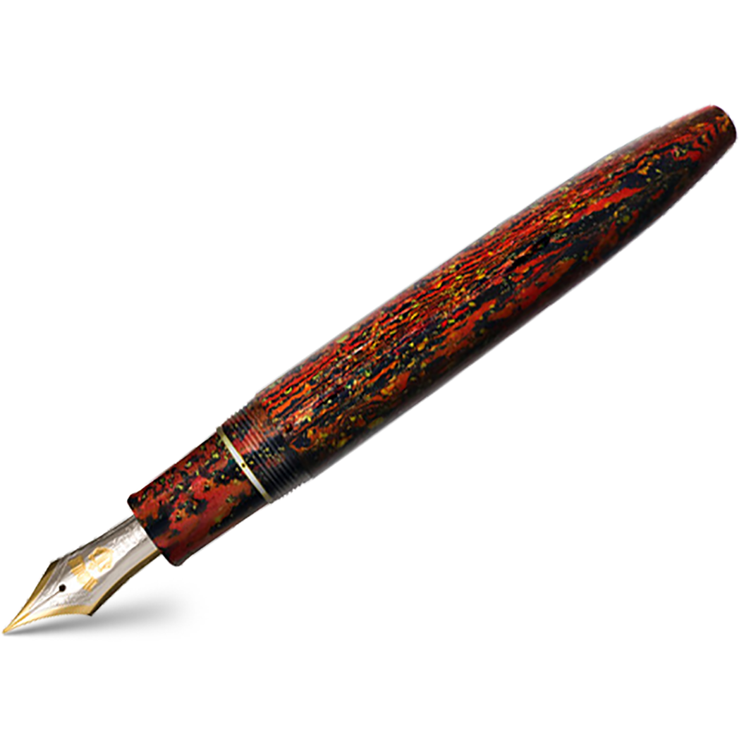 Sailor Fountain Pen - Naginata Togi - Red Flame - Gold Trim - Bespoke Dealer Exclusive - Pen Boutique Ltd
