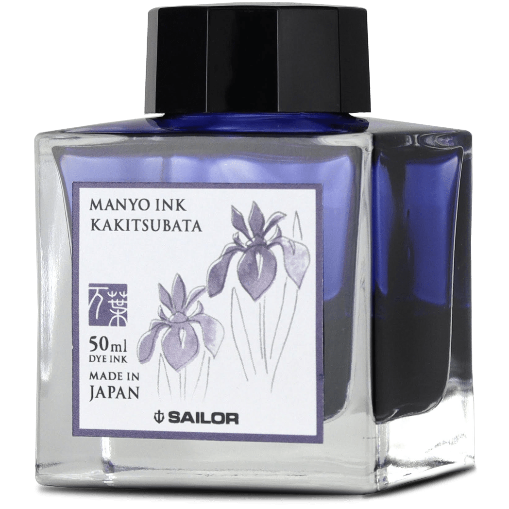 Sailor Manyo Ink Bottle - Kakitsubata - 50ml - Pen Boutique Ltd