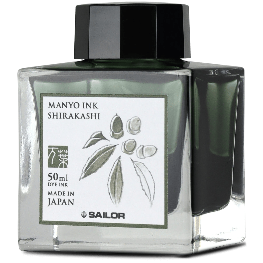 Sailor Manyo Ink Bottle - Shirakashi - 50ml - Pen Boutique Ltd