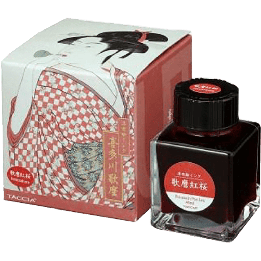 Taccia Ukiyo - e Ink Bottle - Utamaro - Benizakura - 40 ml (Ver. 2) - Pen Boutique Ltd