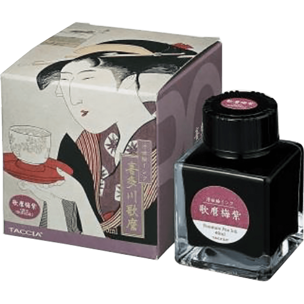 Taccia Ukiyo - e Ink Bottle - Utamaro - Umemurasaki - 40 ml (Ver. 2) - Pen Boutique Ltd