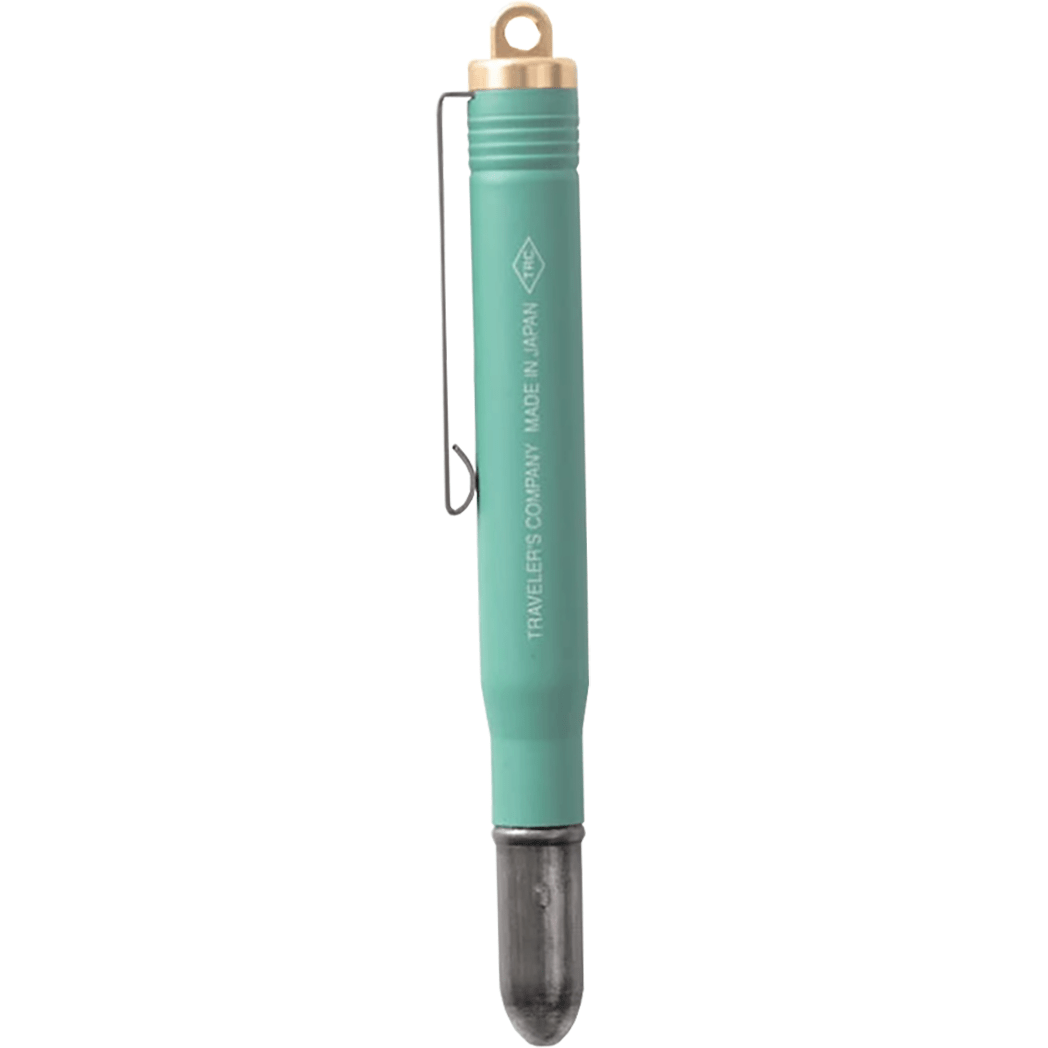 Traveler's Brass Ballpoint Pen - Factory Green - Pen Boutique Ltd