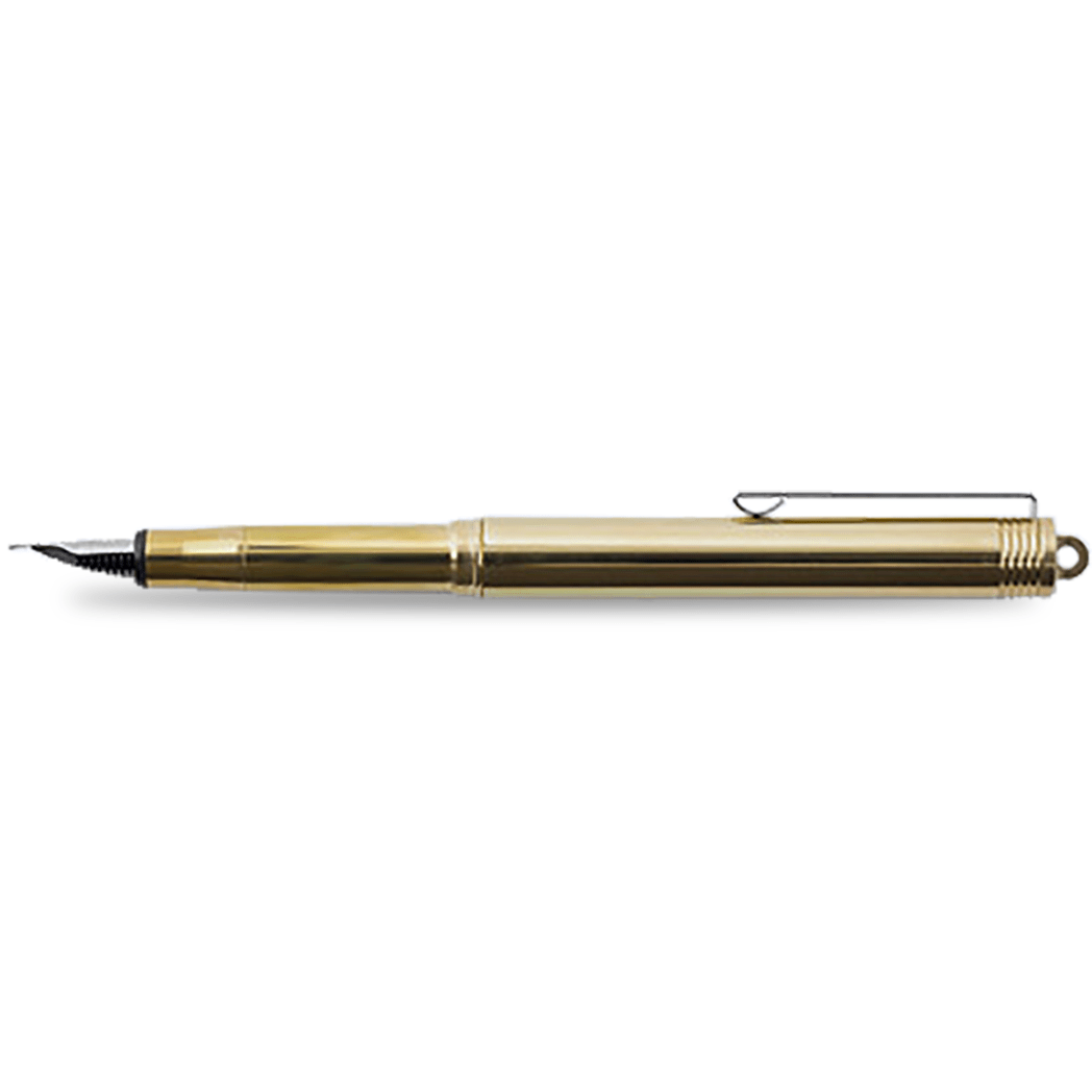 Traveler's Brass Fountain Pen - Solid - Pen Boutique Ltd