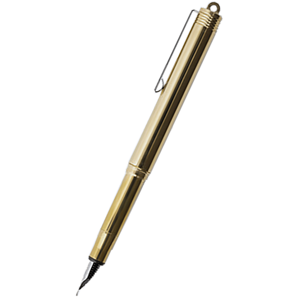 Traveler's Brass Fountain Pen - Solid - Pen Boutique Ltd