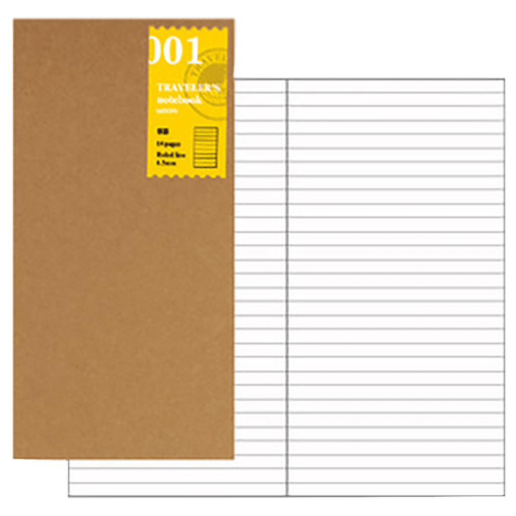 Traveler's Notebook 001 Refill - Regular Size - Lined - Pen Boutique Ltd