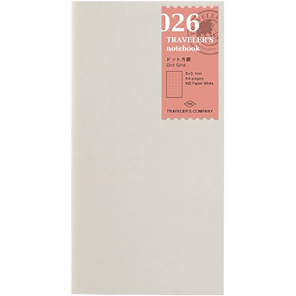 Traveler's Notebook 026 Refill - Regular Size - Dot Grid - Pen Boutique Ltd