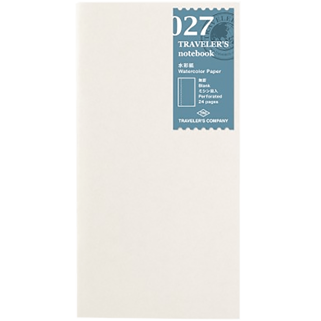 Traveler's Notebook 027 Refill - Regular Size - Watercolor Paper - Pen Boutique Ltd