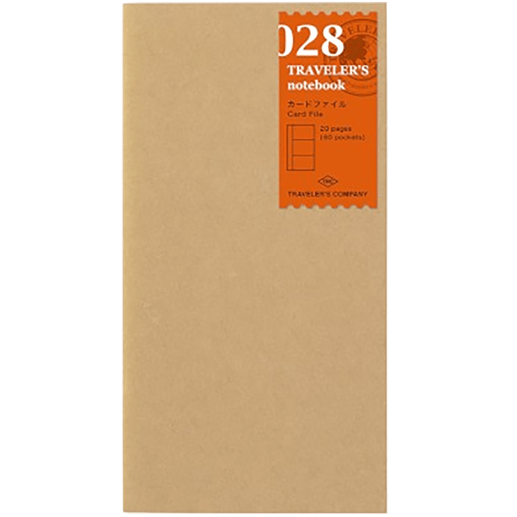 Traveler's Notebook 028 Refill - Regular Size - Card File - Pen Boutique Ltd