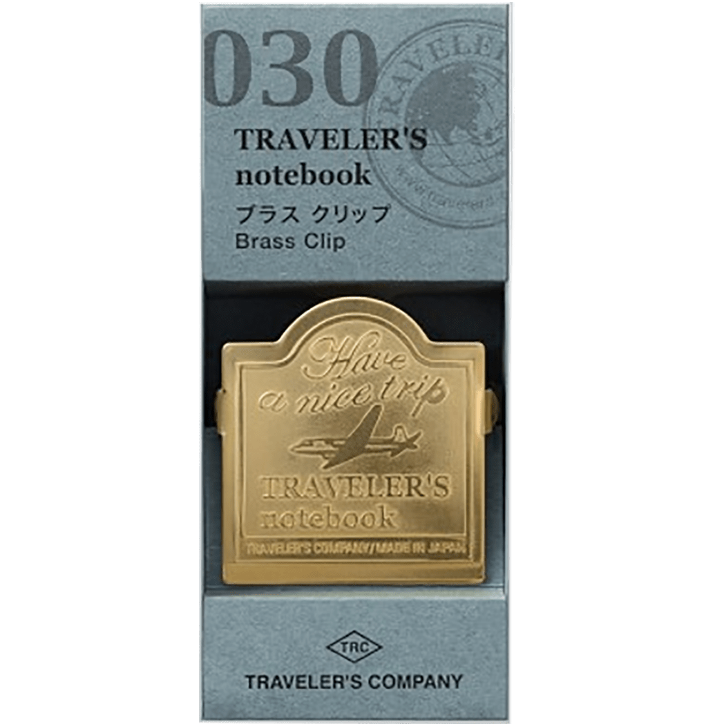 Traveler's Notebook 030 Brass Clip - Airplane - Pen Boutique Ltd