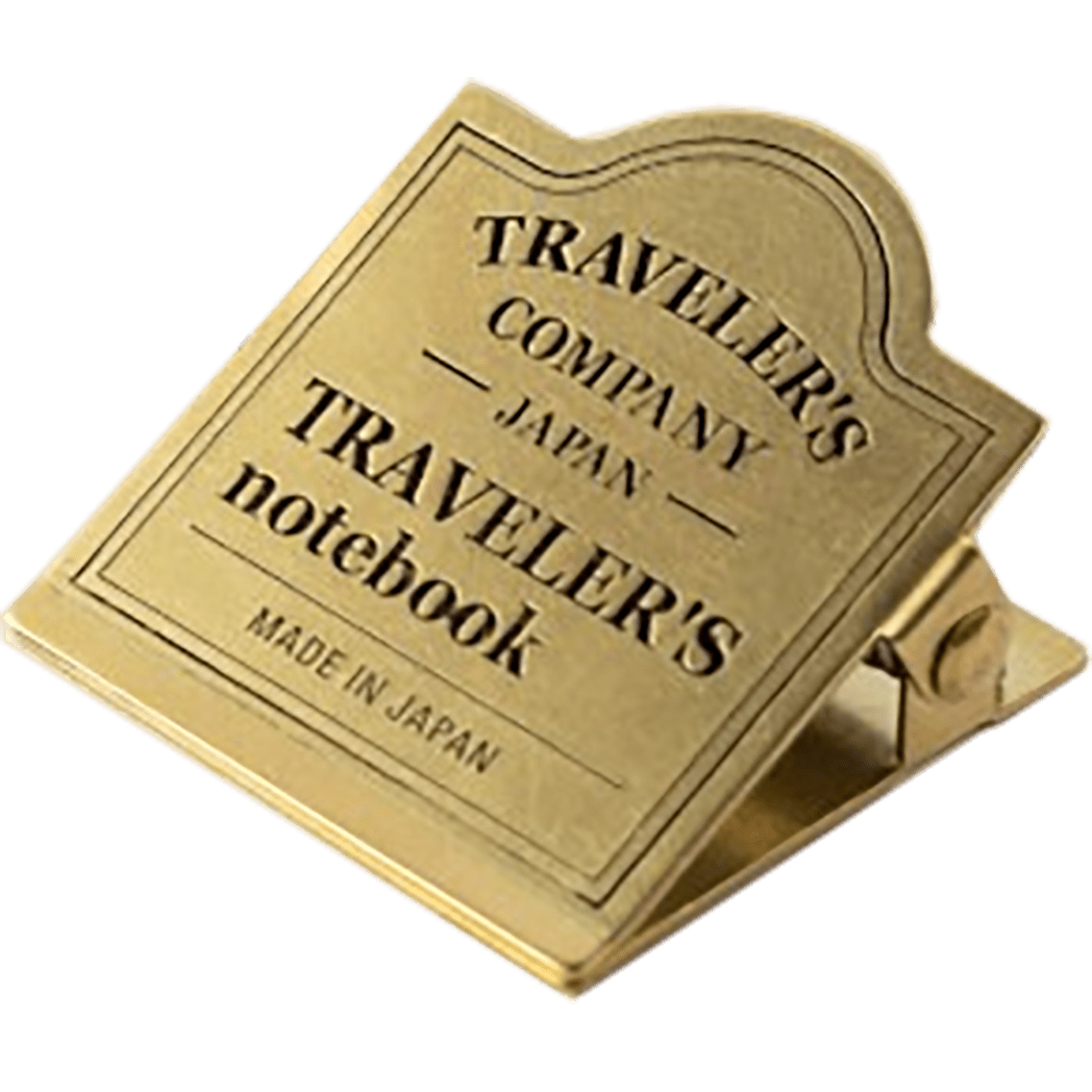 Traveler's Notebook 030 Brass Clip - Logo - Pen Boutique Ltd