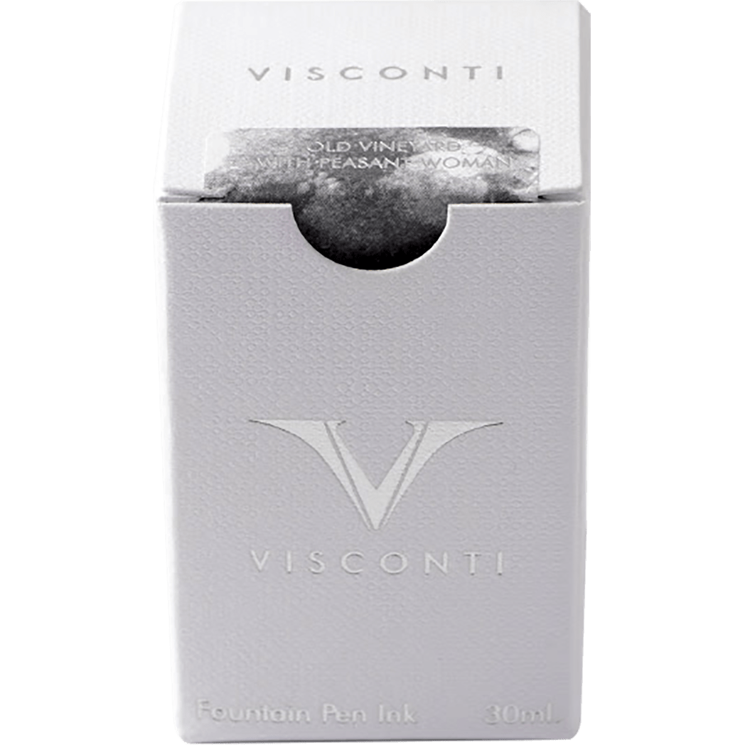 Visconti Van Gogh Ink Bottle - Old Vineyard with Peasant Woman - Grey - 30ml - Pen Boutique Ltd