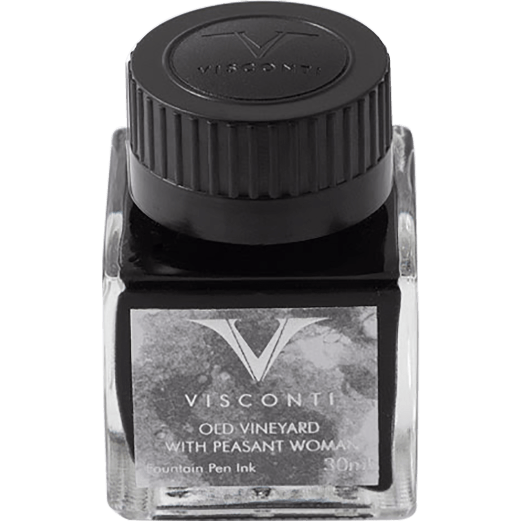 Visconti Van Gogh Ink Bottle - Old Vineyard with Peasant Woman - Grey - 30ml - Pen Boutique Ltd