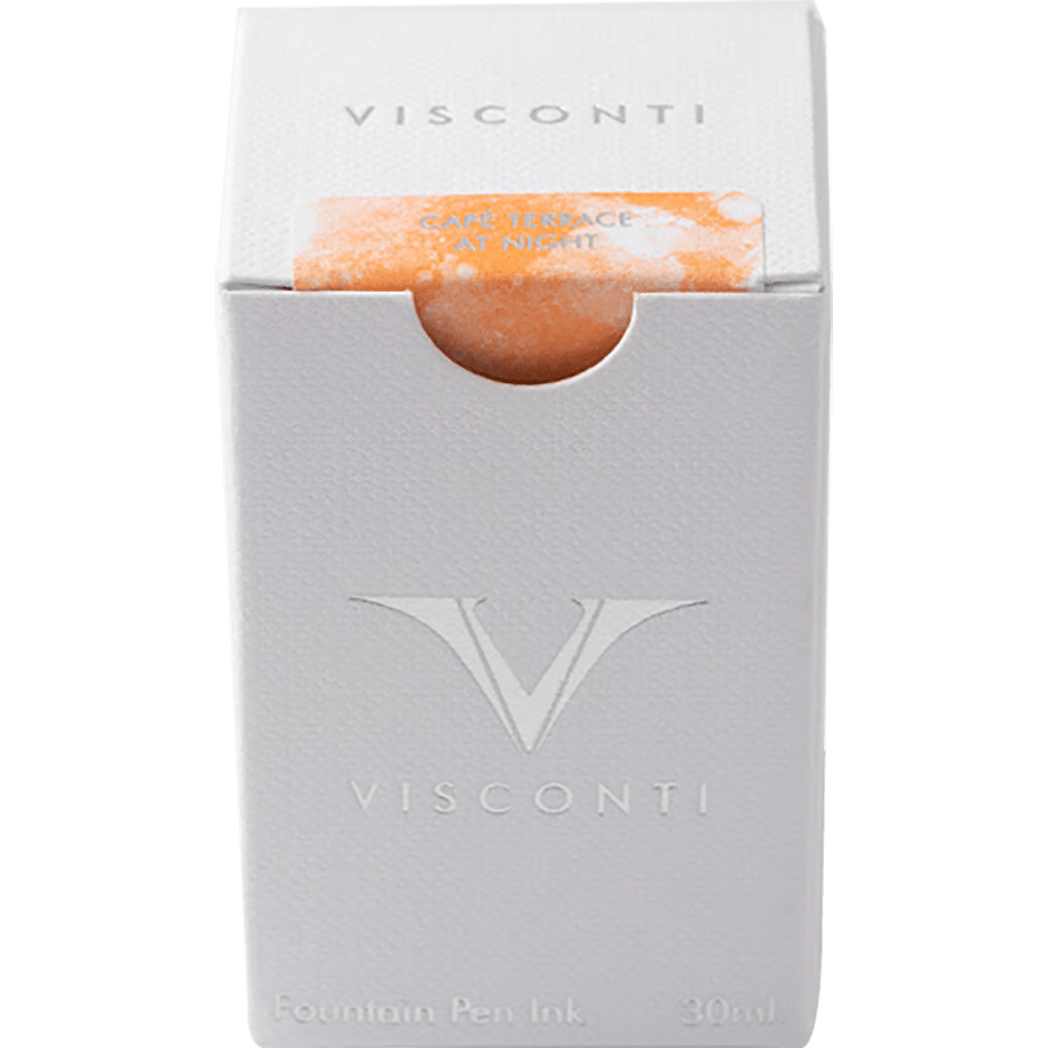 Visconti Van Gogh Ink Bottle - The Café Terrace at Night - Orange - 30ml - Pen Boutique Ltd